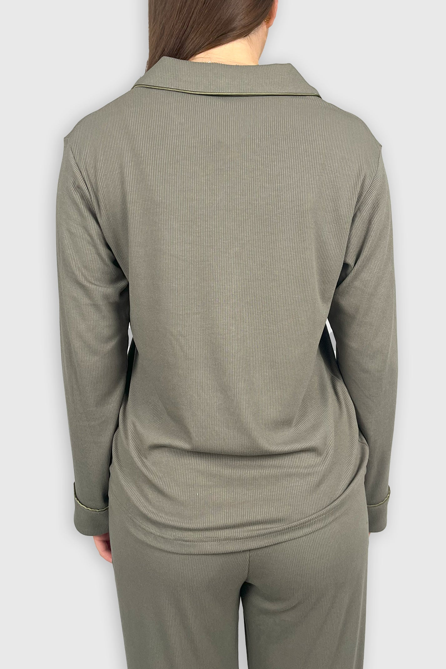 Stone Olive - Long Sleeve Top