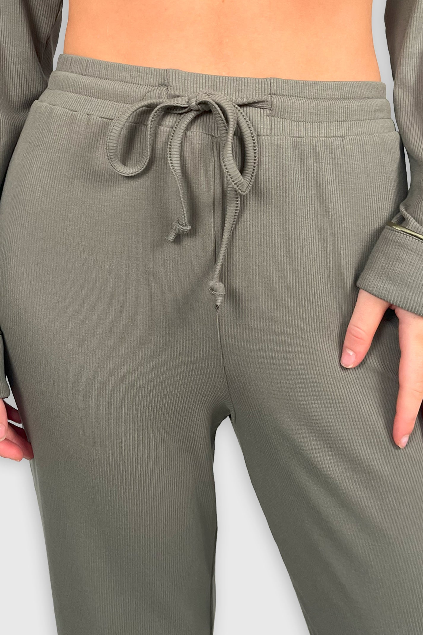 Long Stone Olive Pyjama Set