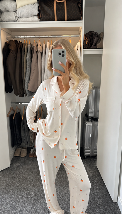Long Pumpkin Pyjama Set