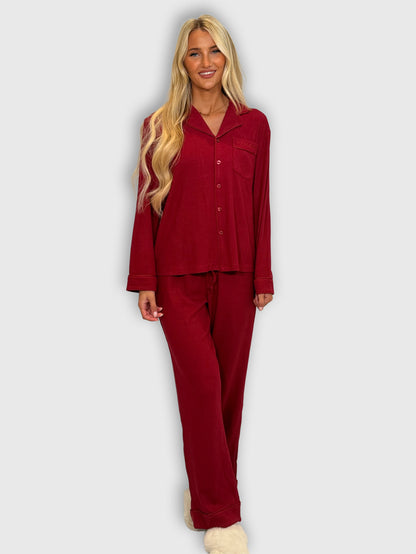 Burgundy Pyjama Set