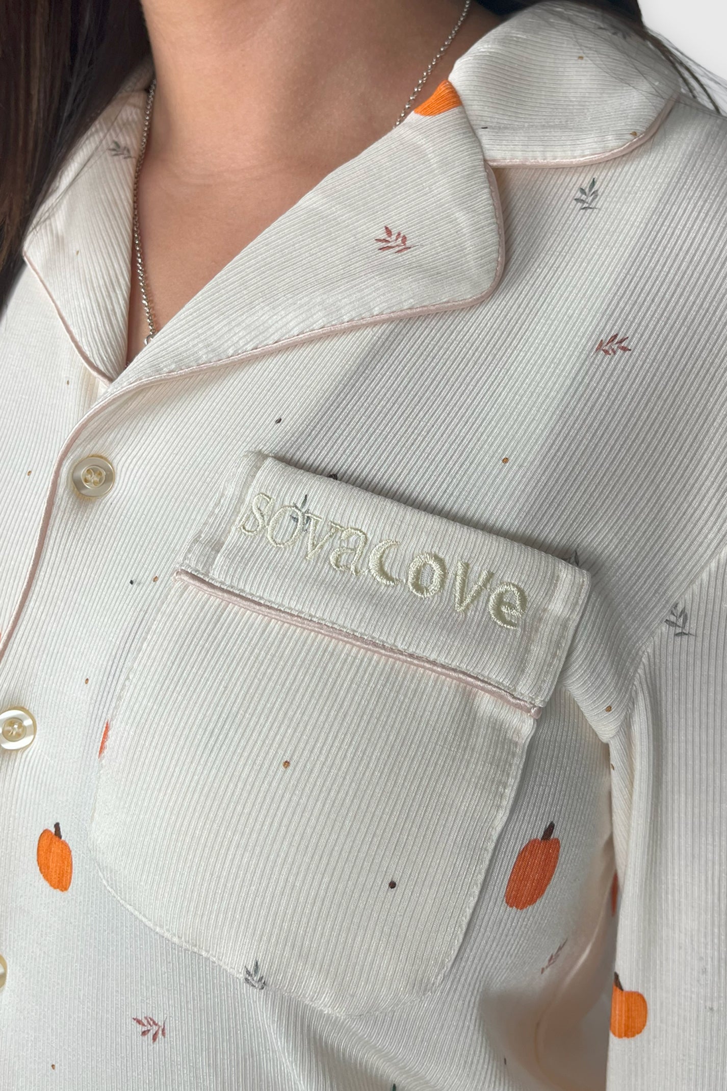 Long Pumpkin Pyjama Set