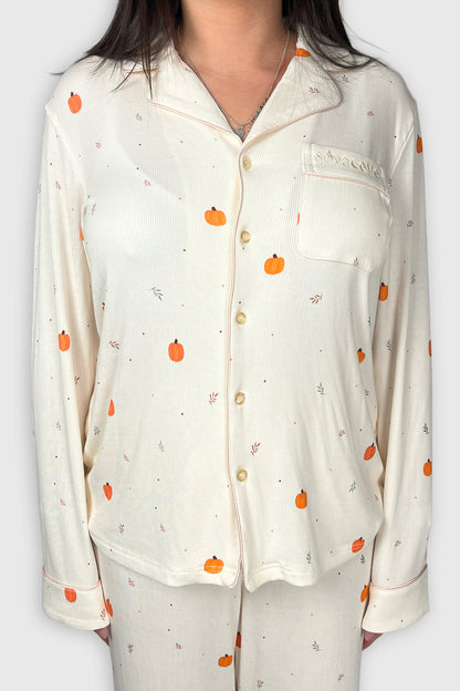 Long Pumpkin Pyjama Set