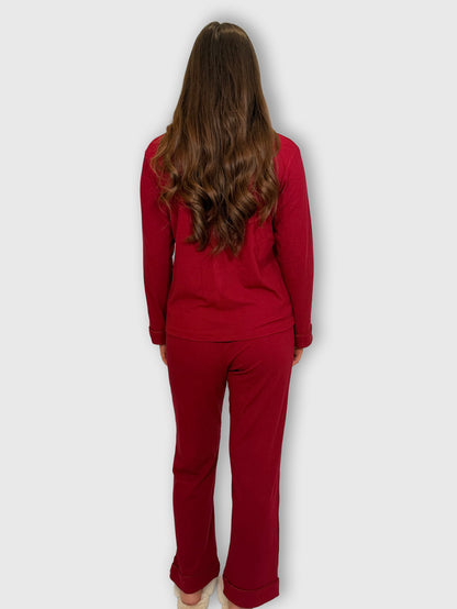 Burgundy Pyjama Set